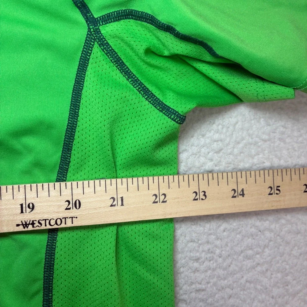 Nike Pro Combat Shirt Men XL Green Fitted Dri Fit Stretch Athletic Gym Training